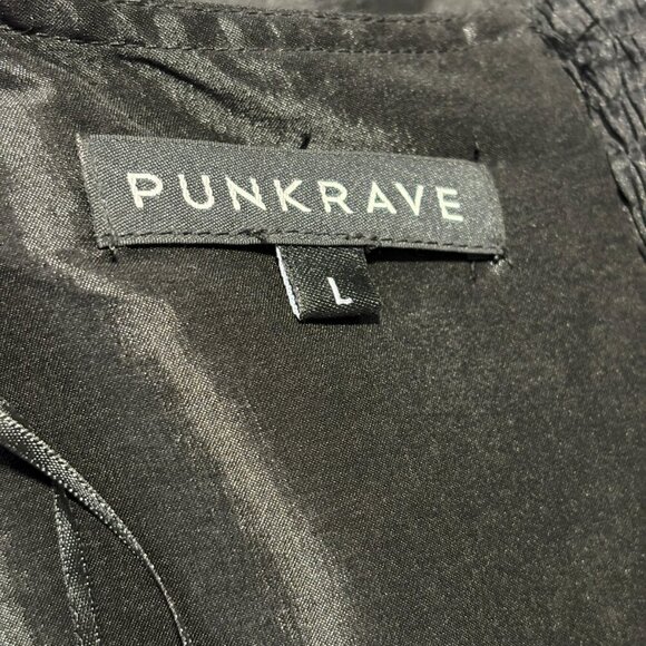 Punk Rave Black Lace Full Steampunk Goth Long Corset Skirt Women's Size Large - Picture 10 of 12